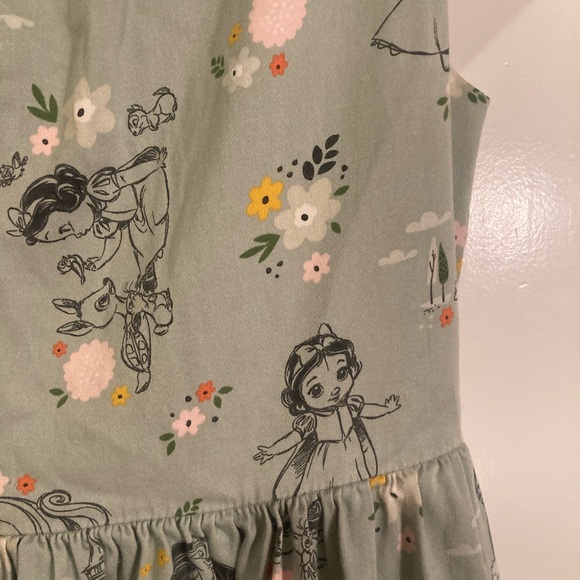 Disney Green A-Line Sundress with Flutter Sleeves - Picture 4 of 6